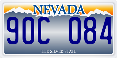 NV license plate 90C084