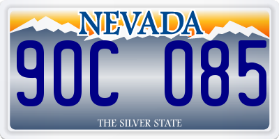 NV license plate 90C085