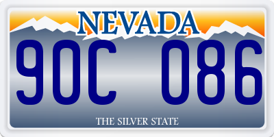 NV license plate 90C086