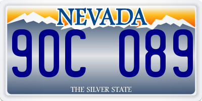 NV license plate 90C089