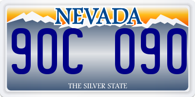 NV license plate 90C090