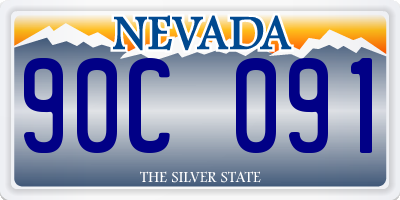 NV license plate 90C091