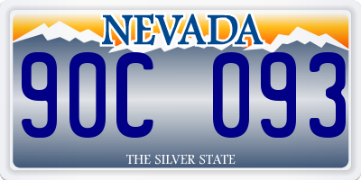 NV license plate 90C093