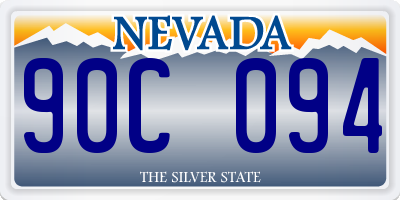 NV license plate 90C094