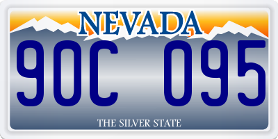 NV license plate 90C095