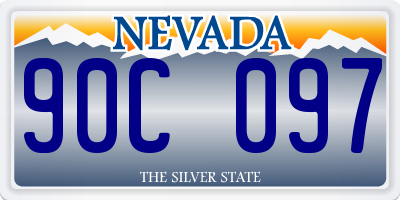 NV license plate 90C097