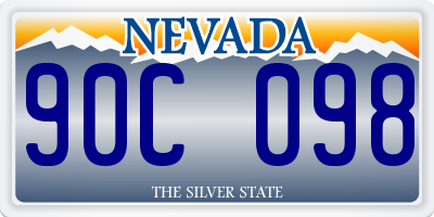 NV license plate 90C098