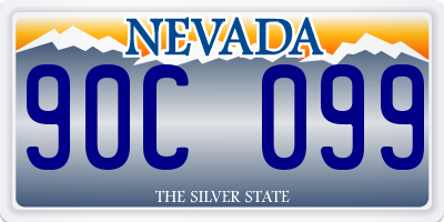 NV license plate 90C099