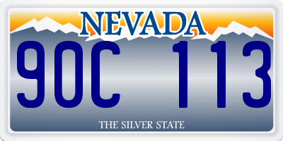 NV license plate 90C113