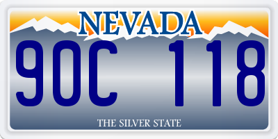 NV license plate 90C118