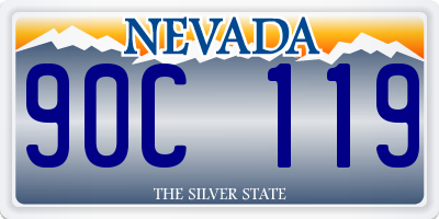 NV license plate 90C119