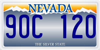 NV license plate 90C120