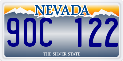 NV license plate 90C122