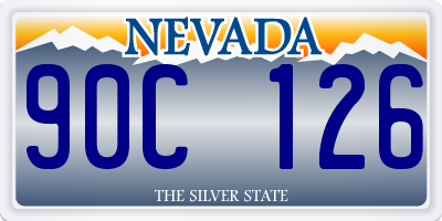 NV license plate 90C126