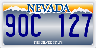 NV license plate 90C127