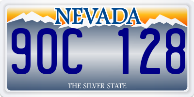 NV license plate 90C128