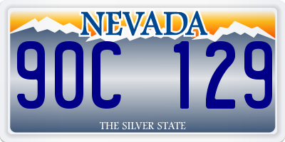 NV license plate 90C129