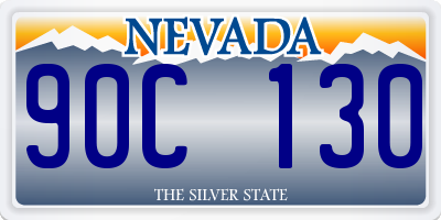 NV license plate 90C130