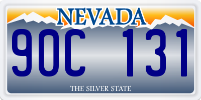 NV license plate 90C131