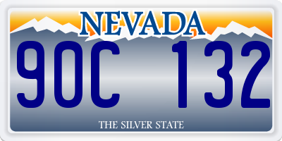 NV license plate 90C132