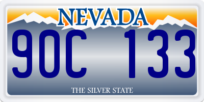 NV license plate 90C133