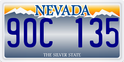 NV license plate 90C135