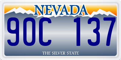 NV license plate 90C137