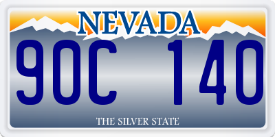 NV license plate 90C140