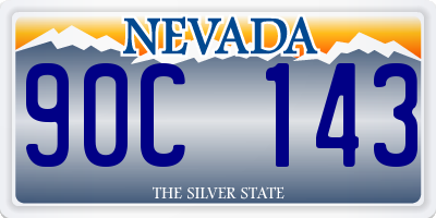 NV license plate 90C143