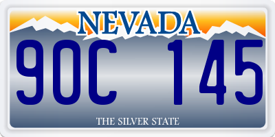 NV license plate 90C145