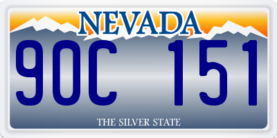 NV license plate 90C151