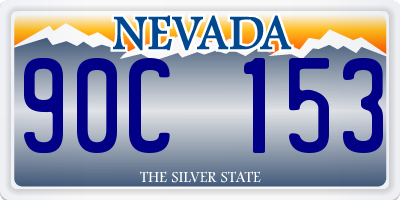NV license plate 90C153