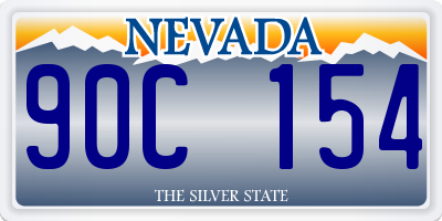 NV license plate 90C154