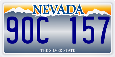 NV license plate 90C157