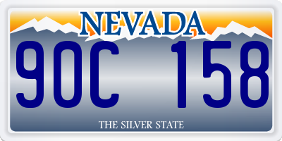 NV license plate 90C158