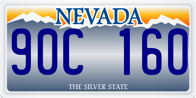 NV license plate 90C160