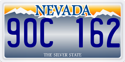 NV license plate 90C162