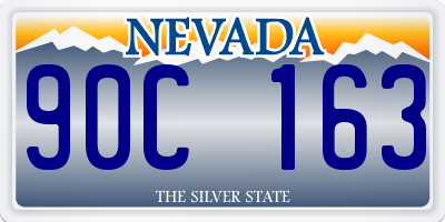 NV license plate 90C163