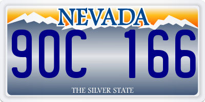 NV license plate 90C166