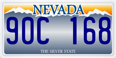 NV license plate 90C168