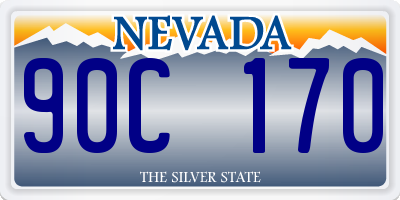 NV license plate 90C170