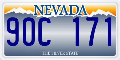 NV license plate 90C171