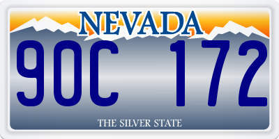 NV license plate 90C172