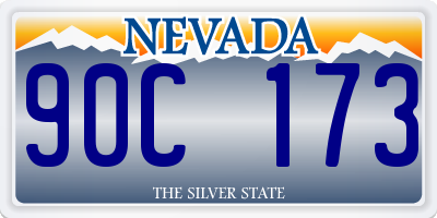 NV license plate 90C173