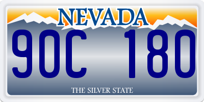 NV license plate 90C180