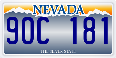 NV license plate 90C181