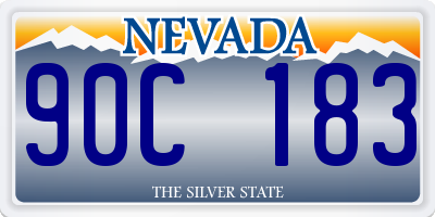 NV license plate 90C183