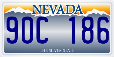 NV license plate 90C186