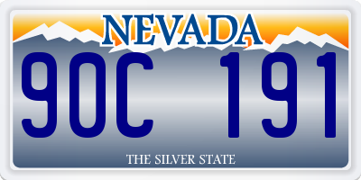 NV license plate 90C191