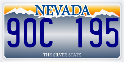 NV license plate 90C195